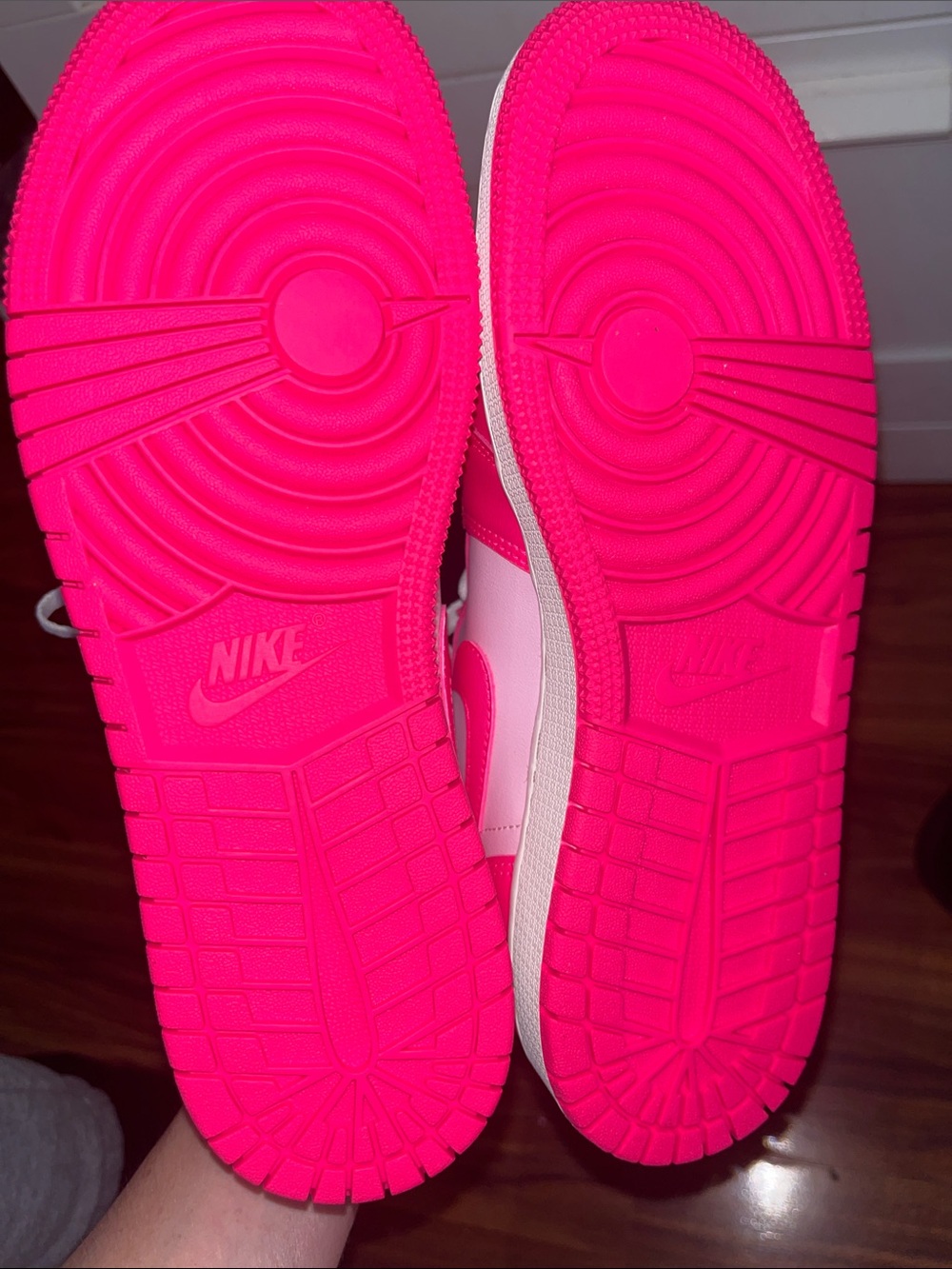 Nike Air Jordan Low Top Sneakers - Light Pink & Hot Pink. Brand New. Youth 6.5 - Picture 6 of 9